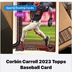 Topps Corbin Carroll Baseball Card - Navy/White/Red